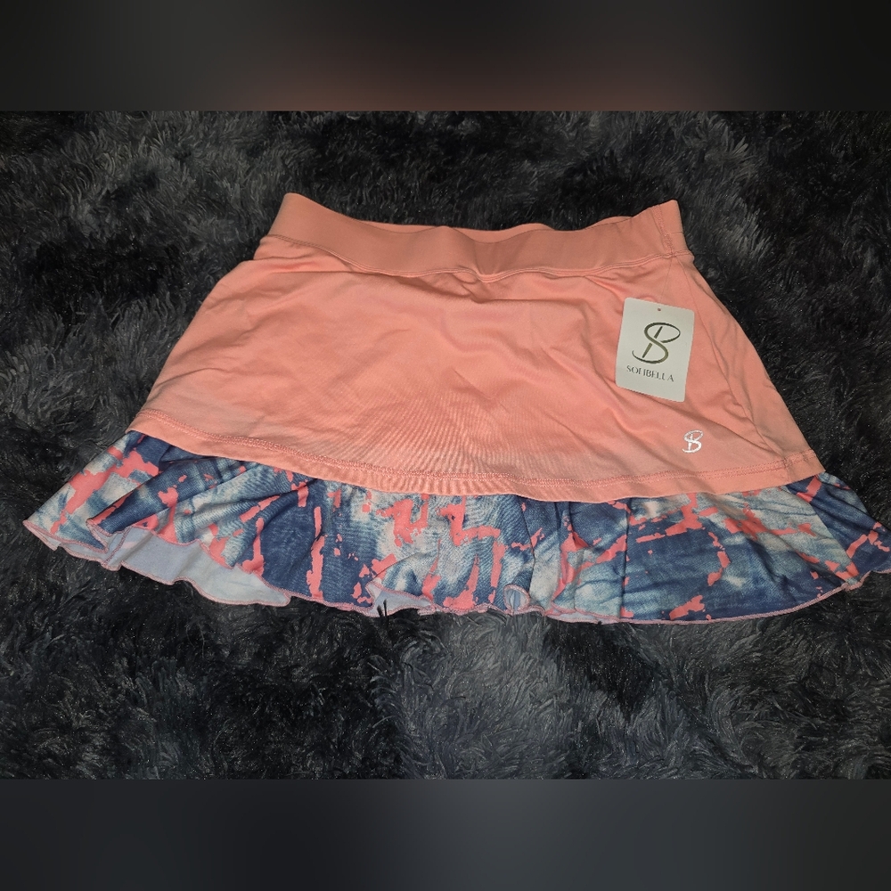 Isobella & Chloe Ruffled Pink Mini Skirt for Casual Wear
